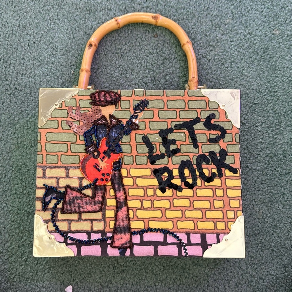 Cigar Box Purse with Bamboo Handle